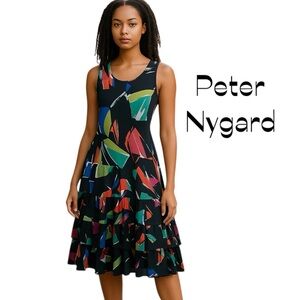 Peter Nygard Women's Multicolor Sleeveless Dress